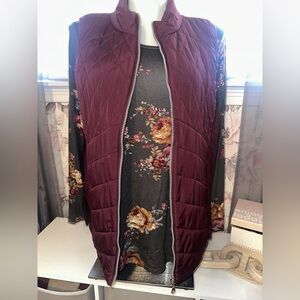 Maurice’s Quilted Burgundy Vest for Women